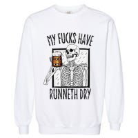 Funny Straight Outta Fucks No Fucks To Give Adult Vulgar Garment-Dyed Sweatshirt