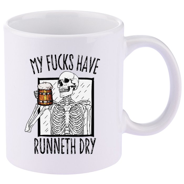 Funny Straight Outta Fucks No Fucks To Give Adult Vulgar 11oz C Handle Ceramic Mug