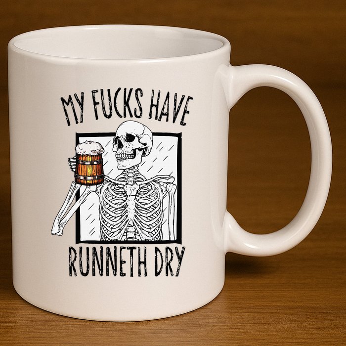 Funny Straight Outta Fucks No Fucks To Give Adult Vulgar 11oz C Handle Ceramic Mug
