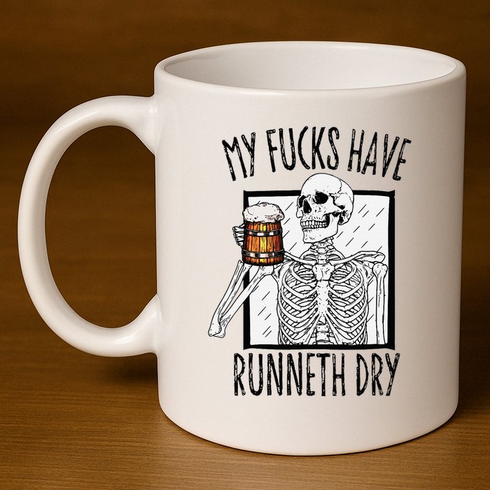 Funny Straight Outta Fucks No Fucks To Give Adult Vulgar 11oz C Handle Ceramic Mug
