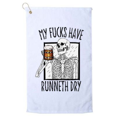 Funny Straight Outta Fucks No Fucks To Give Adult Vulgar Golf Towel
