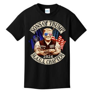 Funny Sons Of Trump M.A.G.A Chapter MAGA 2024 Ultra MAGA Kids T-Shirt