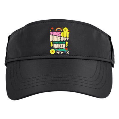 Funny SUNS OUT BUNS OUT Nude Naked Naturist Nudist Adult Drive Performance Visor