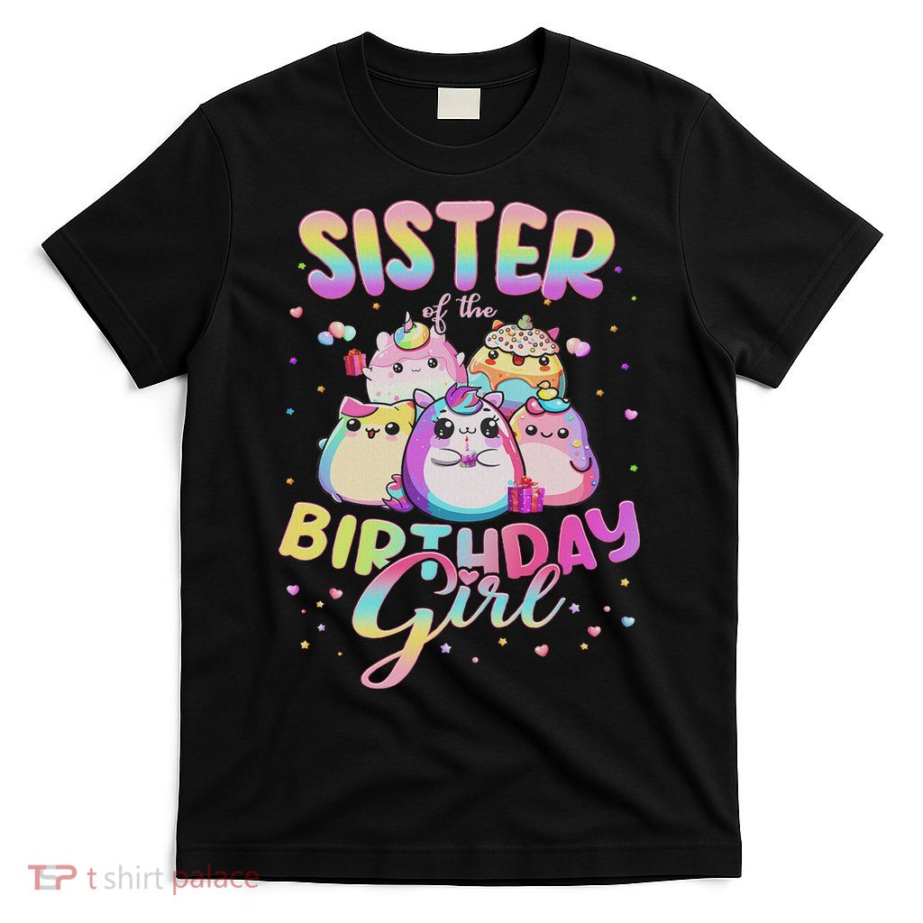 Family Sister Of The Birthday Girl Mallow T-Shirt