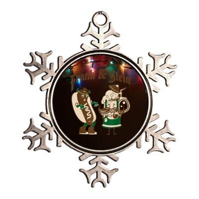 Frank & Stein Oktoberfest Beer Festival Metallic Star Ornament