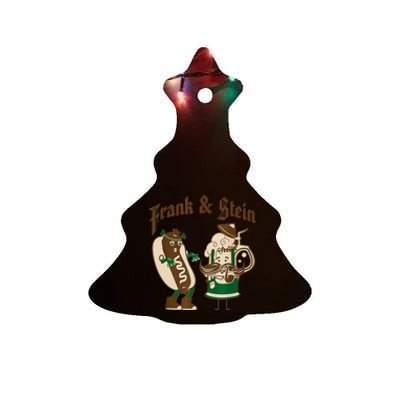 Frank & Stein Oktoberfest Beer Festival Ceramic Tree Ornament