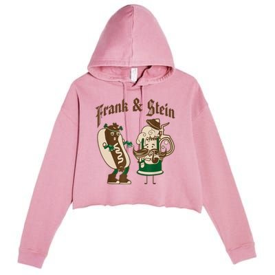 Frank & Stein Oktoberfest Beer Festival Crop Fleece Hoodie