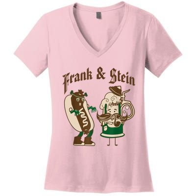 Frank & Stein Oktoberfest Beer Festival Women's V-Neck T-Shirt