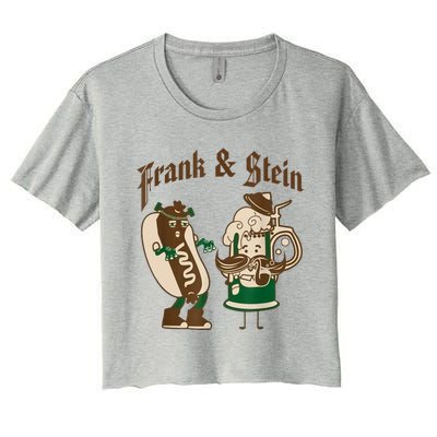 Frank & Stein Oktoberfest Beer Festival Women's Crop Top Tee