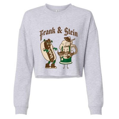 Frank & Stein Oktoberfest Beer Festival Cropped Pullover Crew