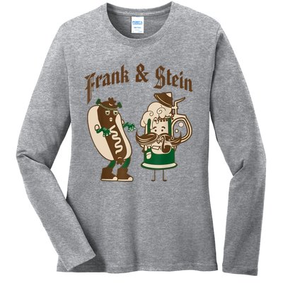 Frank & Stein Oktoberfest Beer Festival Ladies Long Sleeve Shirt