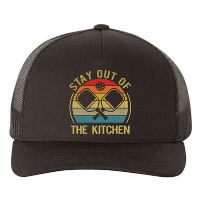 Funny Stay Out Of The Kitchen Pickleball Yupoong Adult 5-Panel Trucker Hat