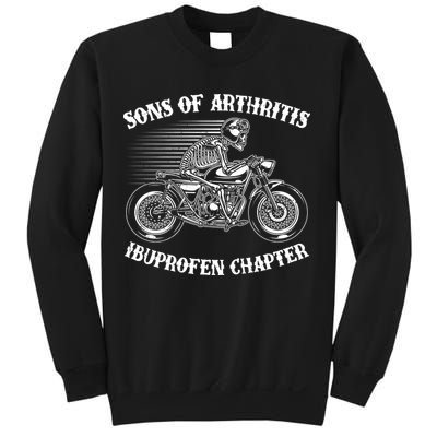 Funny Sons Of Arthritis Ibuprofen Chapter Skeleton Motorcycle Sweatshirt
