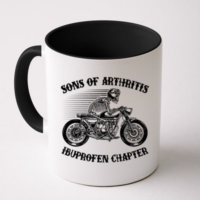 Funny Sons Of Arthritis Ibuprofen Chapter Skeleton Motorcycle Mug