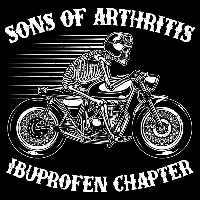 Funny Sons Of Arthritis Ibuprofen Chapter Skeleton Motorcycle 16 in Basic Backpack