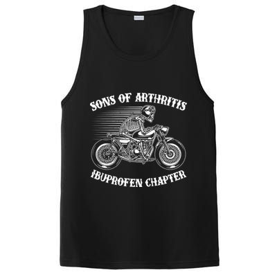 Funny Sons Of Arthritis Ibuprofen Chapter Skeleton Motorcycle PosiCharge Competitor Tank