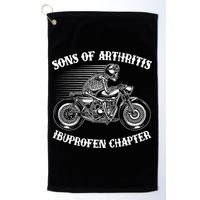 Funny Sons Of Arthritis Ibuprofen Chapter Skeleton Motorcycle Golf Towel