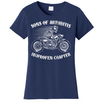 Funny Sons Of Arthritis Ibuprofen Chapter Skeleton Motorcycle Women's T-Shirt