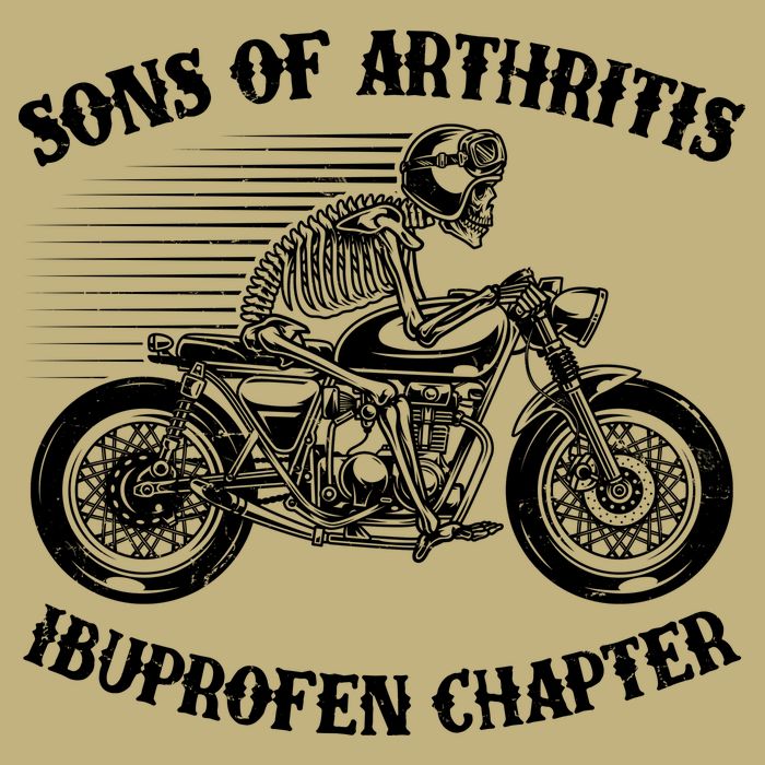 Funny Sons Of Arthritis Ibuprofen Chapter Skeleton Motorcycle Sustainable Beanie