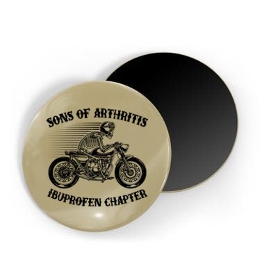 Funny Sons Of Arthritis Ibuprofen Chapter Skeleton Motorcycle Magnet