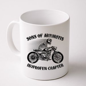 Funny Sons Of Arthritis Ibuprofen Chapter Skeleton Motorcycle Coffee Mug