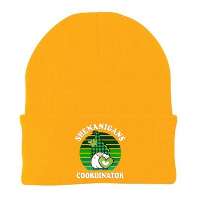 Funny St Patricks Day Shenanigans Coordinator Teacher Mom Gift Knit Cap Winter Beanie