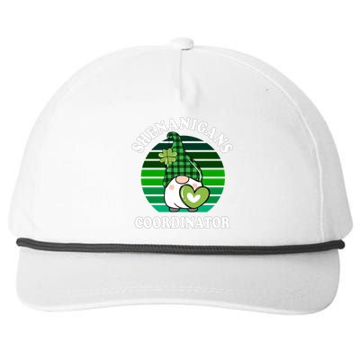 Funny St Patricks Day Shenanigans Coordinator Teacher Mom Gift Snapback Five-Panel Rope Hat