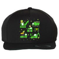 Funny St Patricks Day Crane Truck Construction Boy Wool Snapback Cap