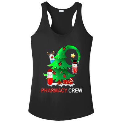 Funny Snow Pharmacy Crew Reindeer Santa Hat Christmas Gift Ladies PosiCharge Competitor Racerback Tank