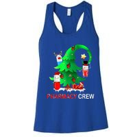 Funny Snow Pharmacy Crew Reindeer Santa Hat Christmas Gift Women's Racerback Tank