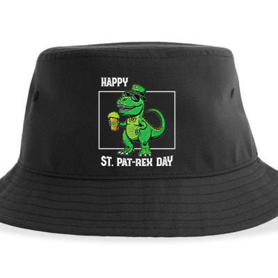 Funny Saint Patrick Beer Rex Design Happy St Patrex Day Meaningful Gift Sustainable Bucket Hat