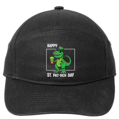 Funny Saint Patrick Beer Rex Design Happy St Patrex Day Meaningful Gift 7-Panel Snapback Hat