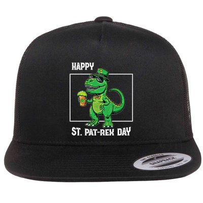 Funny Saint Patrick Beer Rex Design Happy St Patrex Day Meaningful Gift Flatbill Hat