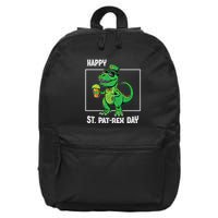 Funny Saint Patrick Beer Rex Design Happy St Patrex Day Meaningful Gift 16 in Basic Backpack