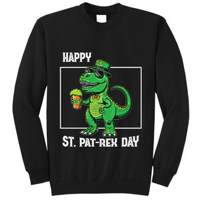 Funny Saint Patrick Beer Rex Design Happy St Patrex Day Meaningful Gift Tall Sweatshirt