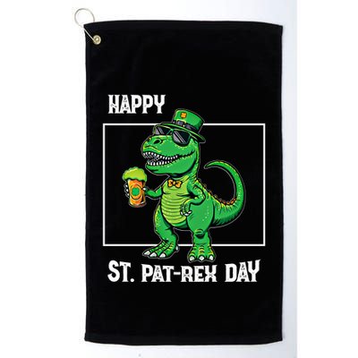 Funny Saint Patrick Beer Rex Design Happy St Patrex Day Meaningful Gift Golf Towel