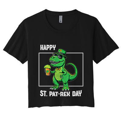 Funny Saint Patrick Beer Rex Design Happy St Patrex Day Meaningful Gift Crop Top