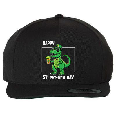 Funny Saint Patrick Beer Rex Design Happy St Patrex Day Meaningful Gift Wool Snapback Cap