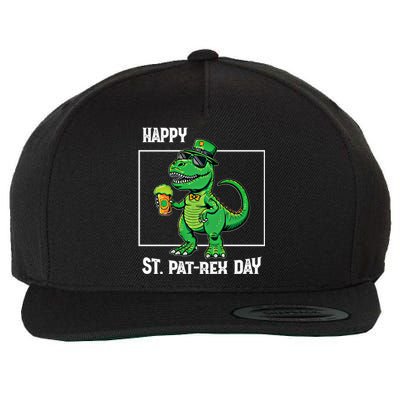 Funny Saint Patrick Beer Rex Design Happy St Patrex Day Meaningful Gift Wool Snapback Cap