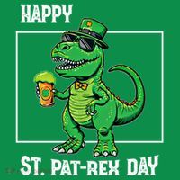 Funny Saint Patrick Beer Rex Design Happy St Patrex Day Meaningful Gift Tall T-Shirt