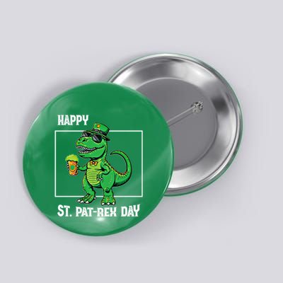 Funny Saint Patrick Beer Rex Design Happy St Patrex Day Meaningful Gift Button
