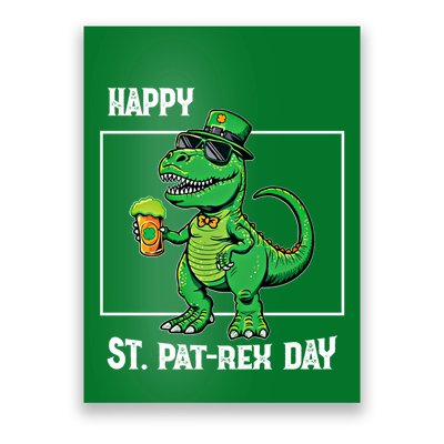 Funny Saint Patrick Beer Rex Design Happy St Patrex Day Meaningful Gift Poster