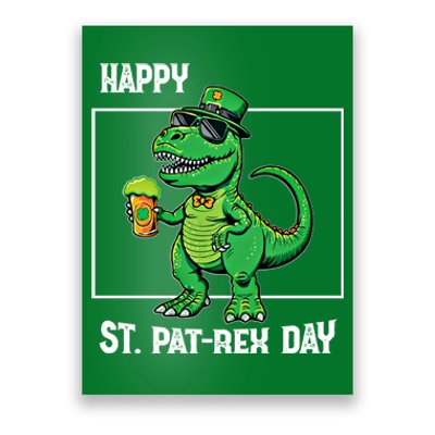 Funny Saint Patrick Beer Rex Design Happy St Patrex Day Meaningful Gift Poster