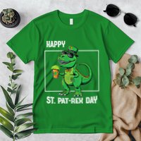 Funny Saint Patrick Beer Rex Design Happy St Patrex Day Meaningful Gift Premium T-Shirt