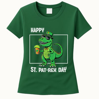 Funny Saint Patrick Beer Rex Design Happy St Patrex Day Meaningful Gift Womens T-Shirt