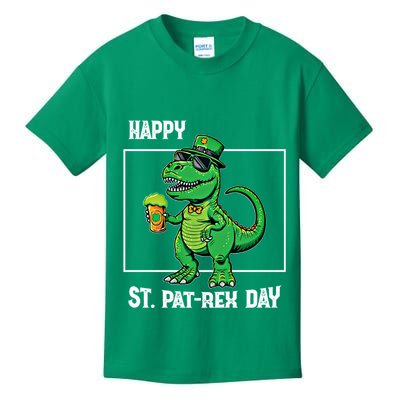 Funny Saint Patrick Beer Rex Design Happy St Patrex Day Meaningful Gift Kids T-Shirt