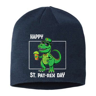 Funny Saint Patrick Beer Rex Design Happy St Patrex Day Meaningful Gift Sustainable Beanie