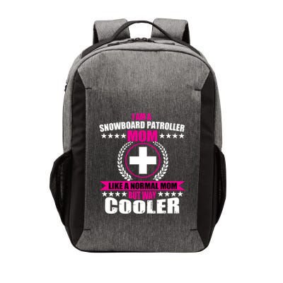 Funny Snowboard Patroller Mom Snowboarding MotherS Day Funny Gift Vector Backpack