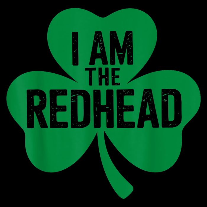 Funny St Patricks day I Am The Redhead Dibs on The Redhead Flat Bill Trucker Hat
