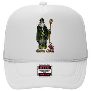 Funny St Patricks Day GoN Git St Patrick High Crown Mesh Back Trucker Hat